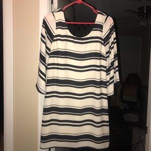 Black & white striped dress